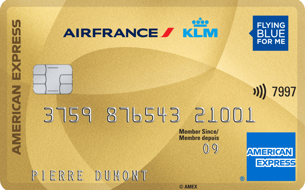 Flying Blue - Choose the AIR FRANCE KLM - AMERICAN EXPRESS GOLD card